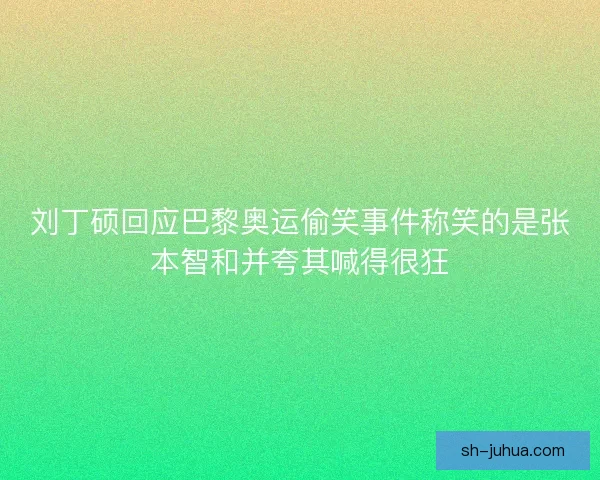 刘丁硕回应巴黎奥运偷笑事件称笑的是张本智和并夸其喊得很狂