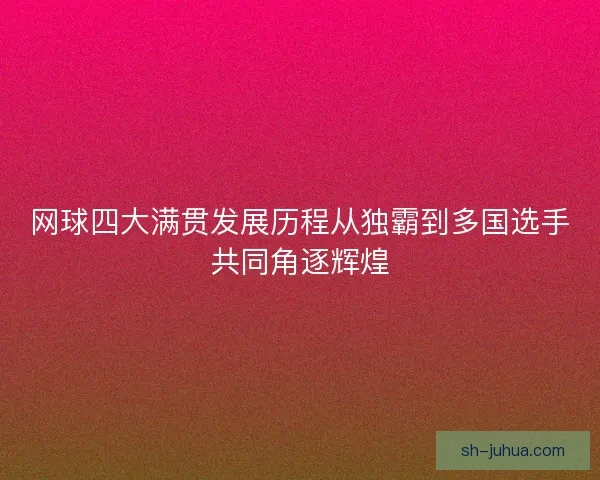 网球四大满贯发展历程从独霸到多国选手共同角逐辉煌